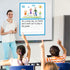 Jumbo Magnetic Draw & Write Paper, Dry Erase Handwriting Lined Paper for Classroom Whiteboard Teaching Supplies