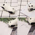 Honbay Portable Mini Cute Panda Desktop Stapler Set with 1000PCS No.10 Staples for Office, School, Home, or Travel Use