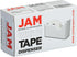 JAM PAPER Colorful Desk Tape Dispensers - White, Sold Individually
