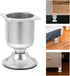 TOMETURE 4pcs Aluminum Alloy Sofa Legs Oval Shape Modern Furniture Feet Metal Cabinet Dresser Desk Side Table Legs