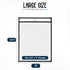 50 Pack, 10" 13.5" Essex Wares - Black, Job Ticket Holders, Wide x Tall - Clear Plastic Shop Ticket Holders - Easy