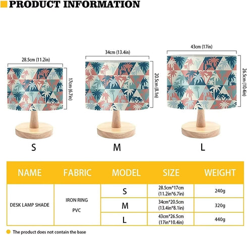 ZDCUSTOM Lamp Shade Leopard Print Fashion Modern Lampshade for Home Decor Living Room Drum Lamp Shades Wall Lamp