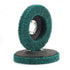 NUODUN 10Pcs 180/320 Grit Nylon Fiber Flap Disc - Metal Polishing Wheel for 4" Angle Grinder, Deburring and Rust Removal