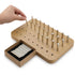 Colingmill 36 Hole Wooden Pegboard for Finger Dexterity with 4mm/6mm/8mm Iron Pegs Hand