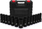 CASOMAN 14PCS 1/2" Drive Deep Impact Socket Set, SAE, 6-Point, CR-MO, 3/8"