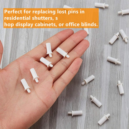 VrotQyn 30 Pcs Spring Loaded Shutter Repair Pins, Plantation Shutter Replacement Pins Windows Tools, Movable Blade