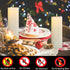 Set 2 (3x9 inch) Dimmable volnyus Flameless Candles of Flickering LED Wax Candles Battery Operated with Remote Control