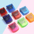 Reliancer Colorful Self-Inking Motivation School Grading Teacher Stamp Set with Tray (8-Piece)