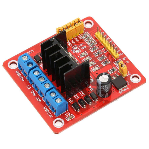 H Bridge Motor Driver Module, L298N H Bridge DC Stepper Motor Controller Board for Electric Motor