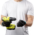 12 Pairs Men Work Gloves, Lightweight Grip Gloves Available in 4 Sizes, Polyurethane Rubber Coated Touchscreen Tactical
