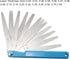 uxcell 0.02-1.00mm Metric Gap Measure Feeler Gauge Tool Silver Color
