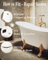 Bath Repair Kit - Endhokn Enamel, Porcelain, Acrylic, Fiberglass, Ceramic Sink, Tub, Tile Repair