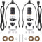 Canomo 2 Sets Black Lamp Wiring Kit Includes All Adapters and Side