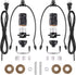 Canomo 2 Sets Black Lamp Wiring Kit Includes All Adapters and Side
