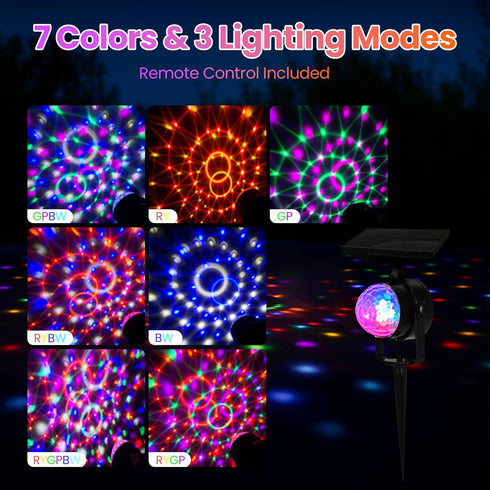 OTDRMETA 3 7 16FT, 15FT, 14FT, 12FT, 10FT Trampoline Led Lights, Trampoline Lights Solar Powered Outdoor Waterproof