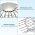 PATIKIL Gutter Guard, 304 Stainless Steel Down Pipe Filter, Anti-Blocking Line Cap Drain Cover for Blockage Leaves