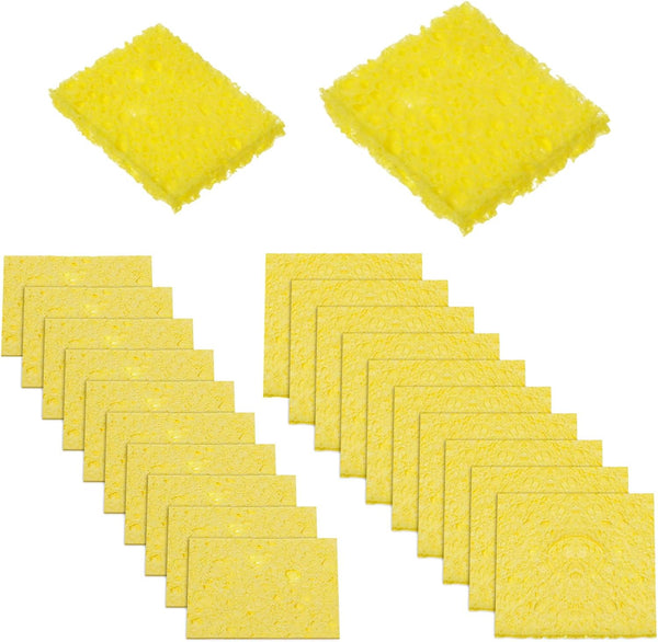 Xyembu 20Pcs Soldering Iron Cleaning Sponge 6x6cm Soldering Sponge High Temperature Square Replacement