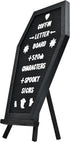 Coffin Letter Board - 520 Characters Spooky Halloween Characters with Stand and Canvas Bag, 16x11 Inches