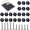 1/4"-20 T Track Knob Kit, 20 Pcs Hex Thread Knob Nuts, 10 Two Size Hex Bolts with Washers, T-Track Accessory