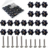 1/4"-20 T Track Knob Kit, 20 Pcs Hex Thread Knob Nuts, 10 Two Size Hex Bolts with Washers, T-Track Accessory