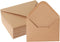 V-flap Kraft Envelopes, 50 Pack, 4 x 6 Inch, Brown Card Envelopes, A4 Invitations, Postcard Envelopes with Gummed Flap