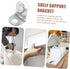 10-Piece Balacoo Stainless Steel Corner Brackets Secure Glass Shelf Supports Right Angle Braces for Furniture Cabinets