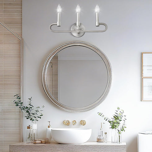 3 (Bulbs Bathroom Vanity Light, Light Brushed Nickel Vanity Lights, Candle Bathrooms Wall Sconces, Bathroom Lighting