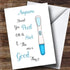 The Card Zoo Personalized Funny Pregnancy Test Baby Shower Card, Personalized Card, New Baby Card,