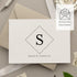 All That Glitters Invitations Set, Set 10 Personalized Business Stationary Stationery for Professionals, Monogram Note