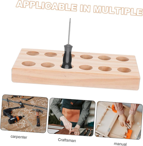 Veemoon Wooden Plier Organizer Efficient Space Utilization for Workbench Tool Room Compact Multi-functional Tool