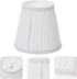 5.12 Inch ARTIBETTER Cloth Clip-on Bubble Lamp Shade Pleated Fabric Cover for Table and Floor Lamps Chandelier Lamp