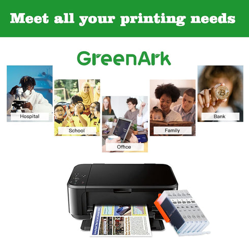 GREENARK Compatible Ink Cartridge Replacement for Canon CLI-251 GY Gray Ink Cartridge for PIXMA MG6320 MG7120 MG7520