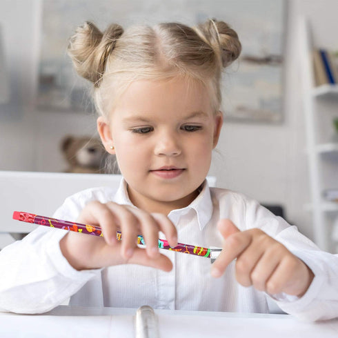 Kolewo4ever 200 pieces Happy Birthday Pencils, Colorful Printed with Top Erasers for Classroom Gifts