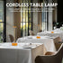 baishezhuan 3-Levels Dimming Rechargeable Cordless LED Orange Table Lamps Touch Sensor Light, Portable Wireless Battery