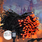 Kwaiffeo Halloween Lights, 100FT 300LED Orange String Light Outdoor Indoor, 8 Modes