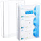 2 Pcs Acrylic Glove Box Holder Dispenser, Wall Mount Clear Rack for Medical Latex Rubber Disposable Gloves