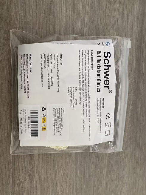 Schwer SlicePro ANSI A9 Cut Resistant Gloves, Food Grade Reliable Cutting Gloves for Kitchen (1 Pair, S)