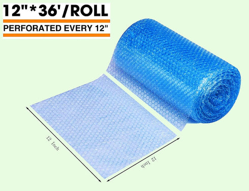 packbabol Bubble Cushioning Wrap Rolls 2-Pack, 12 Inch x 72 Feet 3/16" Air Bubble, Moving Wrap for Packing, Moving