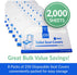 (2000 8 Packs 250) 14x16" Reli. Toilet Seat Covers Pcs, of | Disposable Toilet Seat Cover - Flushable - (Half-Fold) |