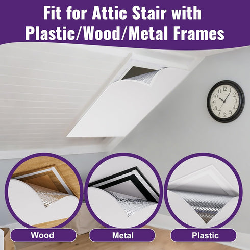 39" 55" Mxclimate Attic Stairs Insulation Cover ,Aluminum Heat Insulation Sheet Cover for Ceiling Access Door, x Attic