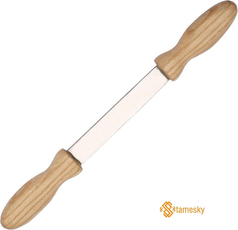 4.3" inches. (4.3' INCHES Draw-Knife. Straight Draw Shave with High Carbon Steel WORKABLE Blade - Hight Quality Wooden