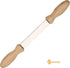 4.3" inches. (4.3' INCHES Draw-Knife. Straight Draw Shave with High Carbon Steel WORKABLE Blade - Hight Quality Wooden