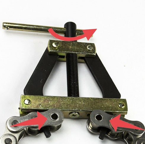 Jeremywell Roller Chain Tools Kit, Fits #60#80#100 Roller Chain, Chain Holder/Puller + Breaker