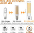 JD E11 LED Bulb, Dimmable, E11 120V, 100W Halogen Equivalent, T3/T4 Mini Candelabra Base, 10W, 1000 LM E11 Bulbs for