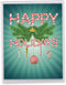 The Best Card Company Jumbo Merry Christmas Card (8.5 x 11 Inch) - Big Group Notecard for Happy Holidays, Xmas