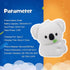 Greprety 3-Level Koala Night Light Squishy Silicone Nursery Breastfeeding Nightlight with Timer Warm White & RGB Color