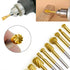 20pcs Rotary Bits Burr Set with 1/8 inch Shank for DIY Woodworking, Carving, and Drilling