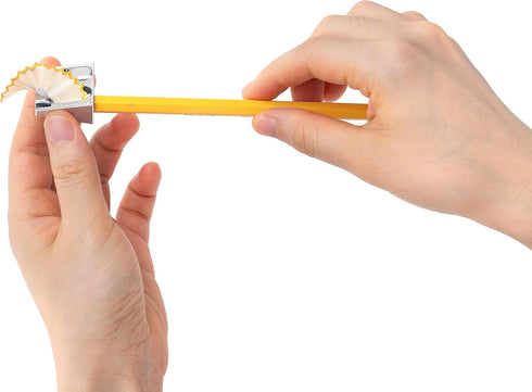 Mr. Pen Handheld Metal Pencil Sharpener with 2 Holes, Pack of 6, Back to School Supplies