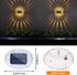 IP65 12 Pack LYHOPE Solar Fence Lights Outdoor, Waterproof Solar Light for Outside, Deck Light for Backyard, Railing