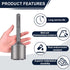 SDS Max Shank T-Post Driver for T Posts, 2 Inch Diameter Head, Compatible with Rotary and Demolition Hammers
